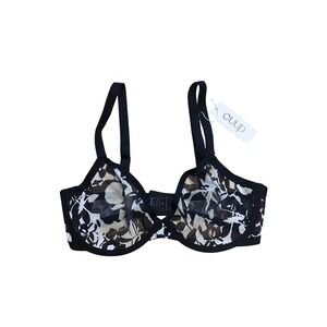 NWT Cuup The Plunge bra GRAPHIC FLORAL 34E